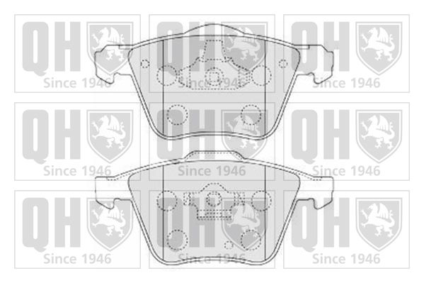 QUINTON HAZELL Комплект тормозных колодок, дисковый тормоз BP1548